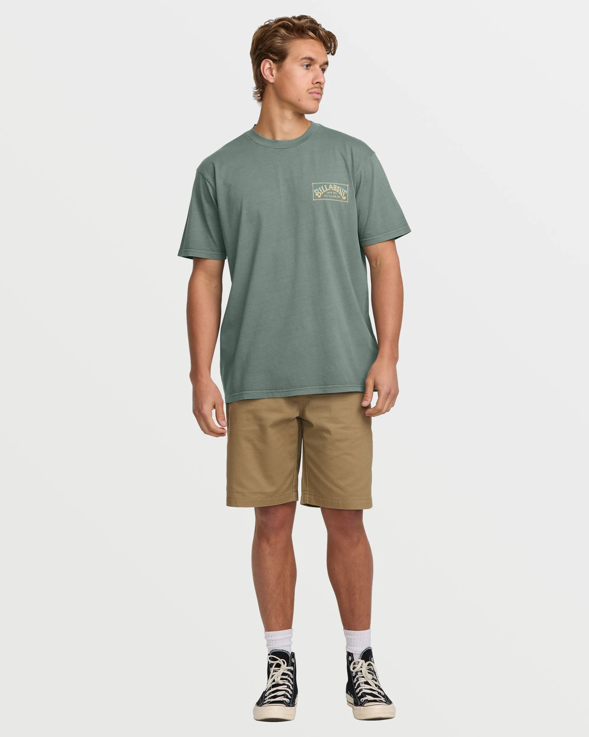 Original Arch Premium Wave Wash Tee - Dark Slate Billabong