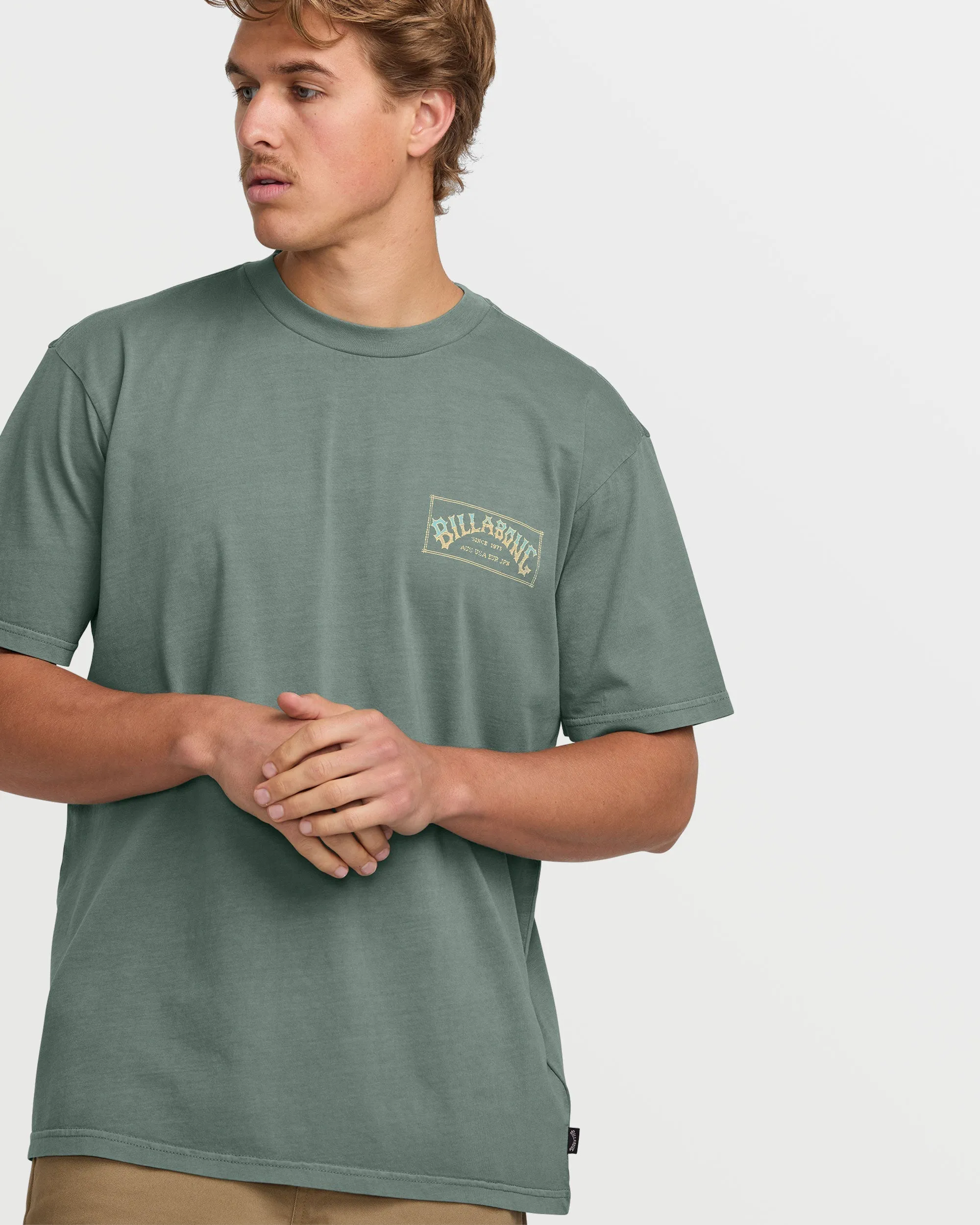 Original Arch Premium Wave Wash Tee - Dark Slate Billabong