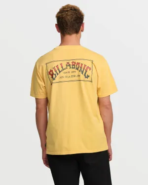 Original Arch Premium Wave Wash Tee - Vintage Gold Billabong
