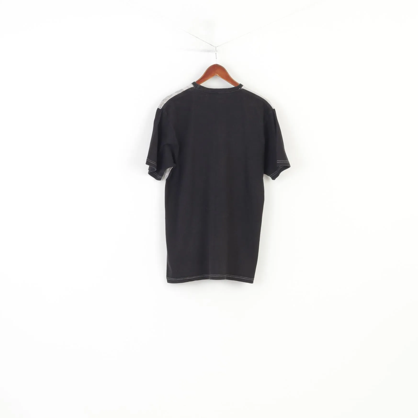 Original Design Men XL T-Shirt Graphic High Chaparral Cotton Ola Nesje Ab  Sweden Crew Neck  Black Top