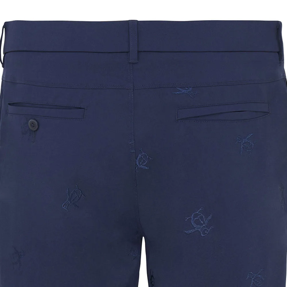 Original Penguin All-Over Pete Embroidery Shorts - Black Iris