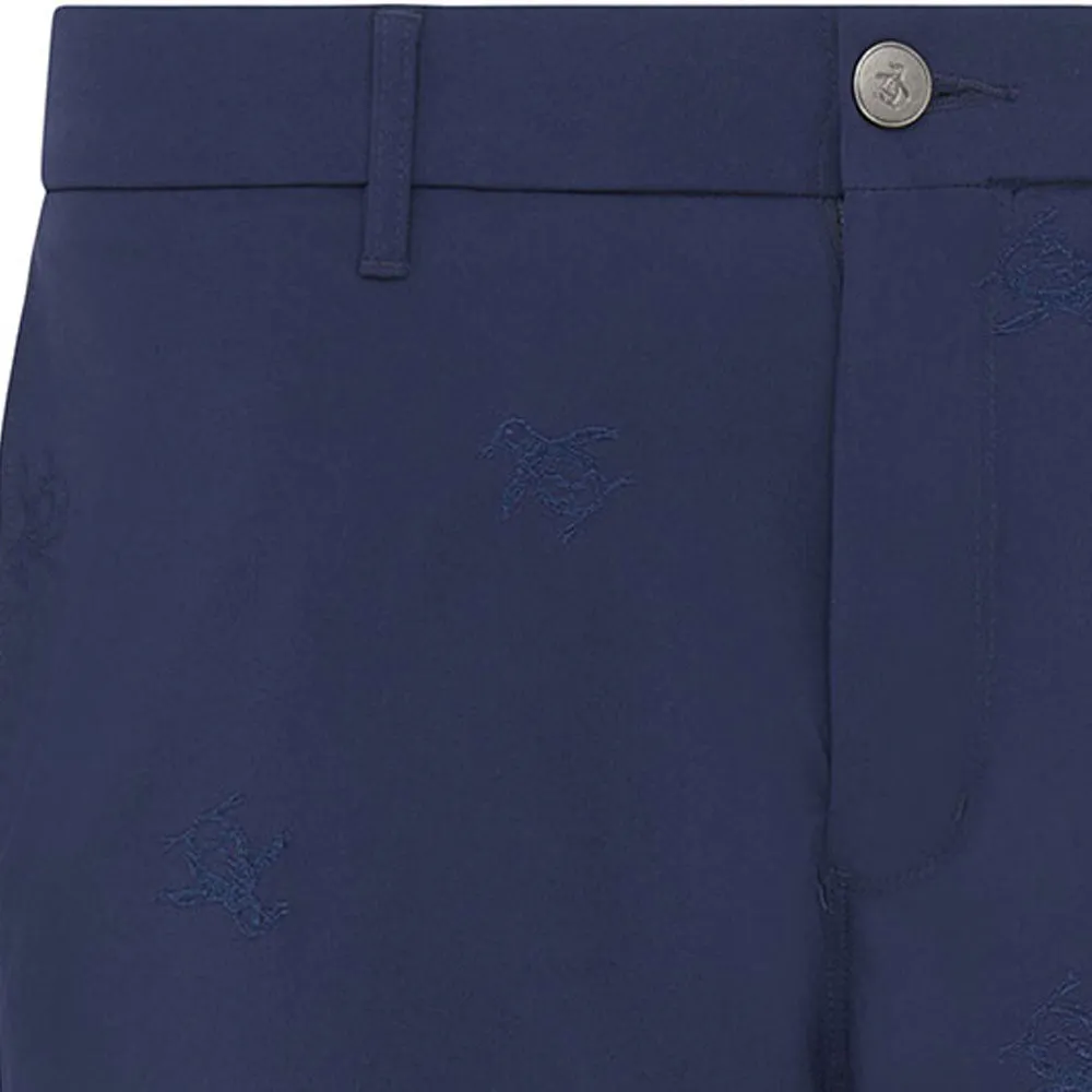 Original Penguin All-Over Pete Embroidery Shorts - Black Iris