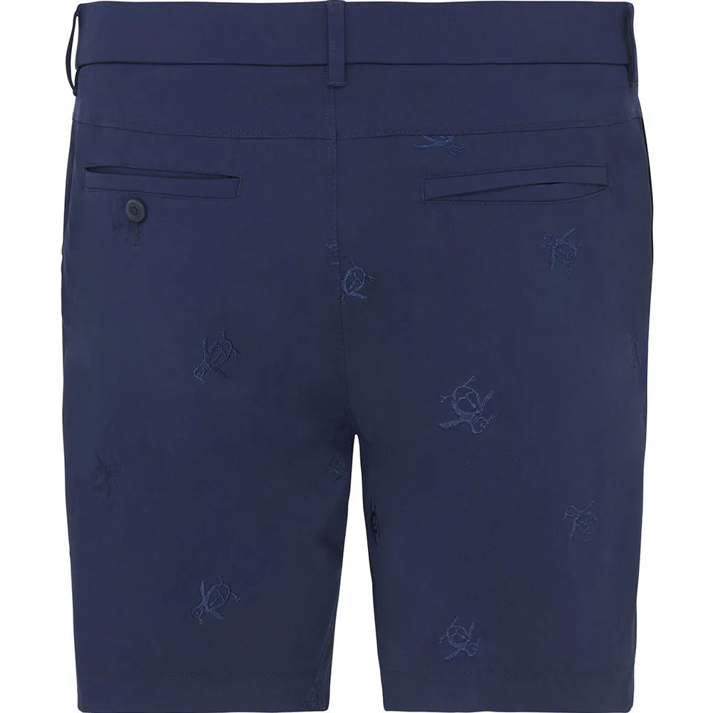 Original Penguin All-Over Pete Embroidery Shorts - Black Iris