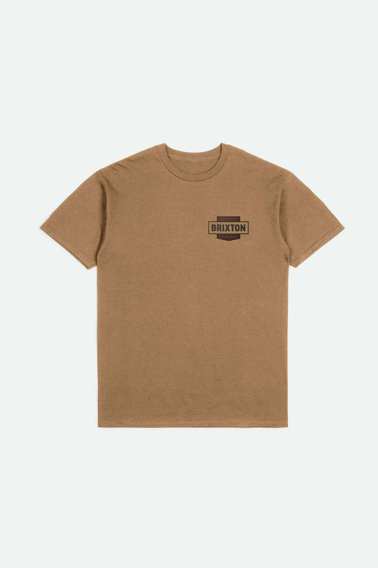 Osborn S/S Standard T-Shirt - Tobacco Brown Worn Wash Brixton
