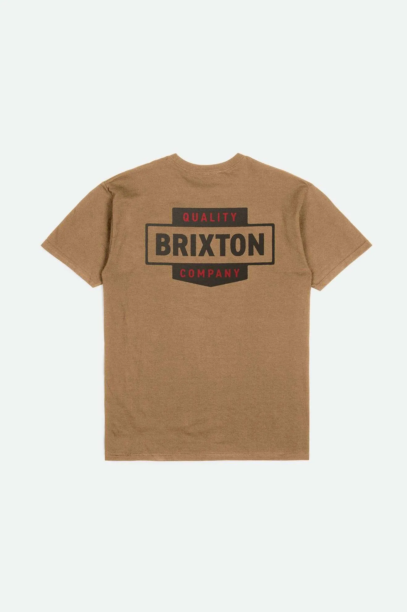Osborn S/S Standard T-Shirt - Tobacco Brown Worn Wash Brixton