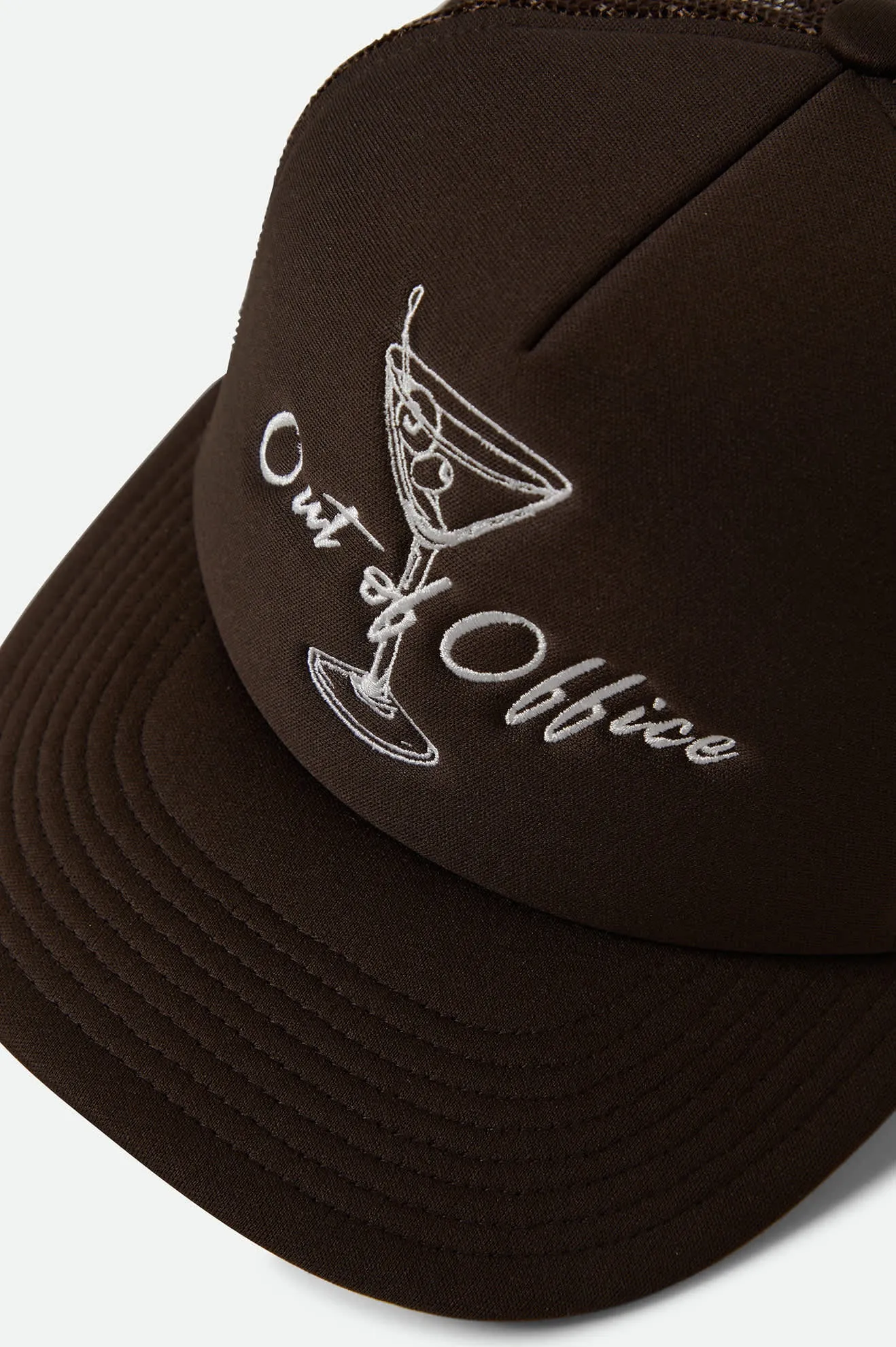 Out Of Office Netplus Trucker Hat - Pinecone Brown/Pinecone Brown Brixton