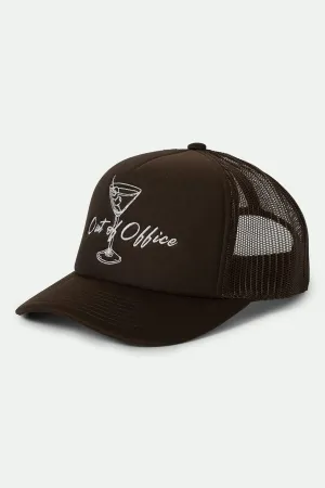 Out Of Office Netplus Trucker Hat - Pinecone Brown/Pinecone Brown Brixton