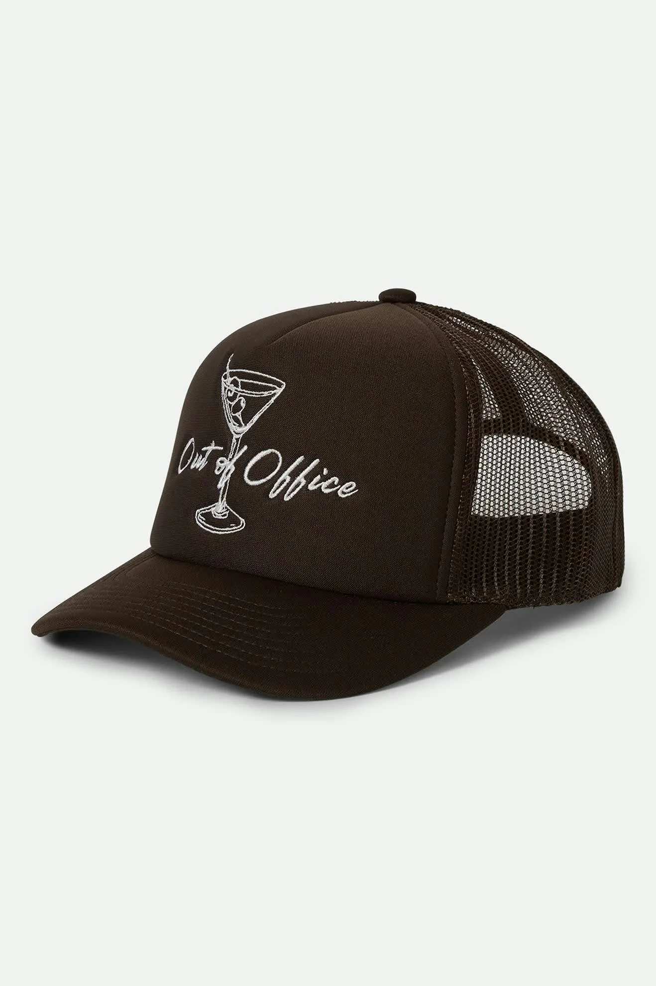 Out Of Office Netplus Trucker Hat - Pinecone Brown/Pinecone Brown Brixton
