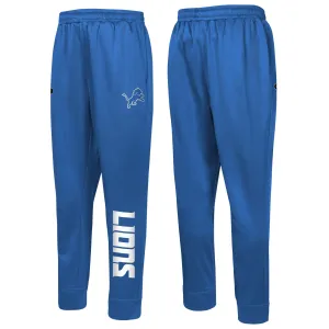 Outerstuff NFL Men's Detroit Lions Side Line Elastic Tech Joggers