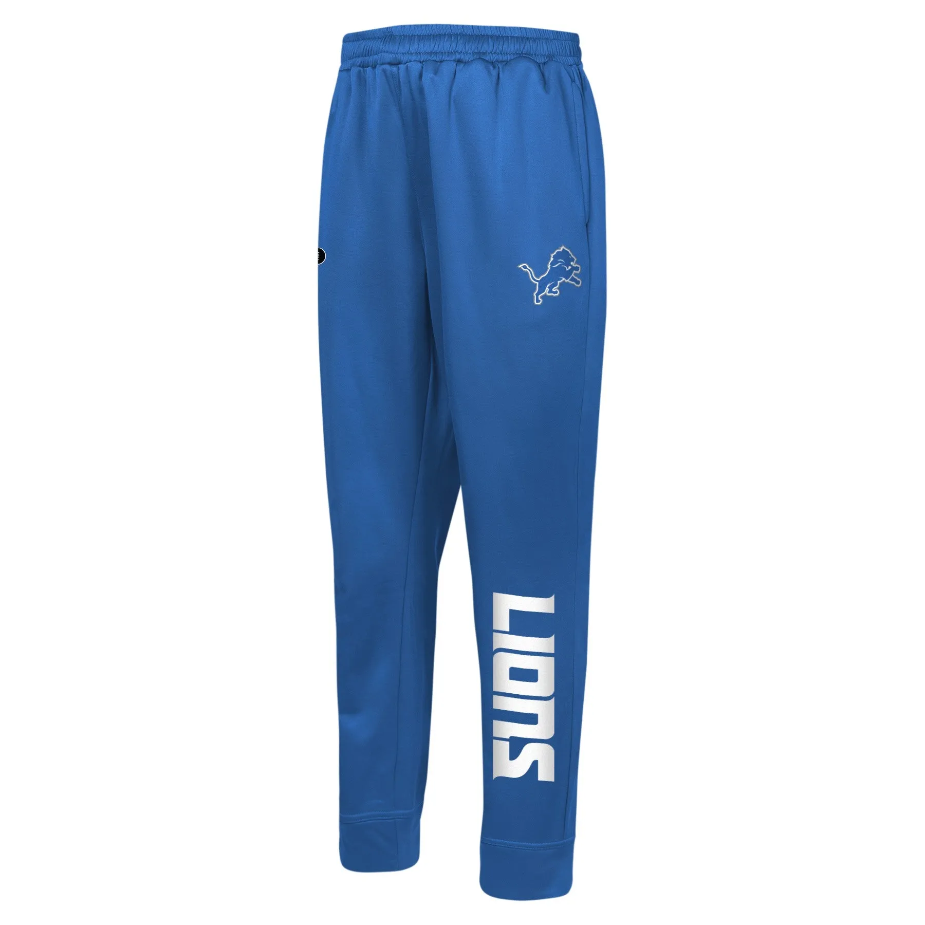 Outerstuff NFL Men's Detroit Lions Side Line Elastic Tech Joggers