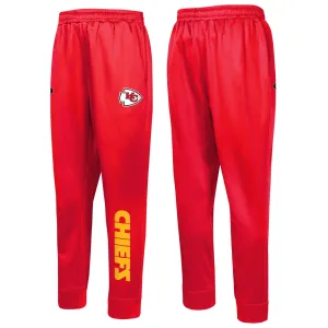 Outerstuff NFL Men's Kansas City Chiefs Side Line Elastic Tech Joggers