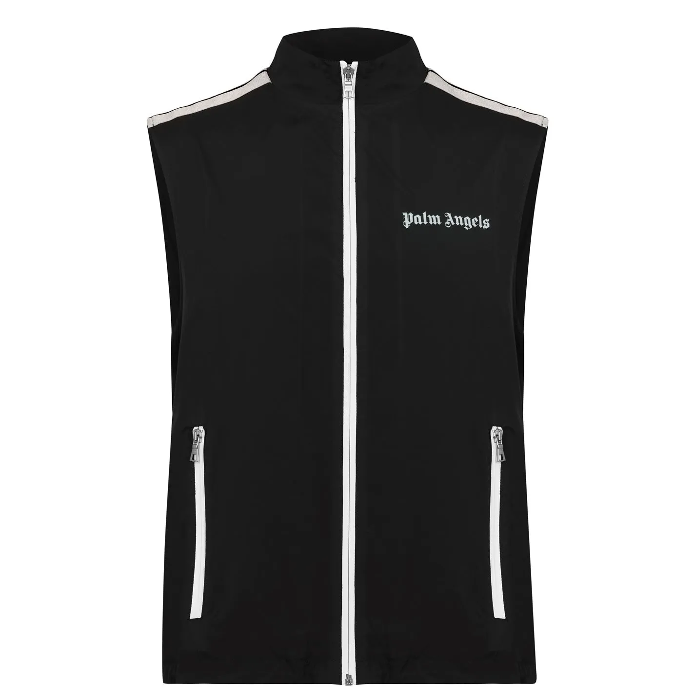 Palm Angels Black Nylon Track Gilet