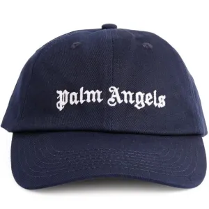 Palm Angels Navy Logo Cap