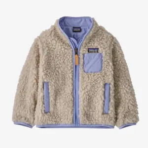 Patagonia Baby Retro-X Fleece Jacket - Natural w/Pale Periwinkle