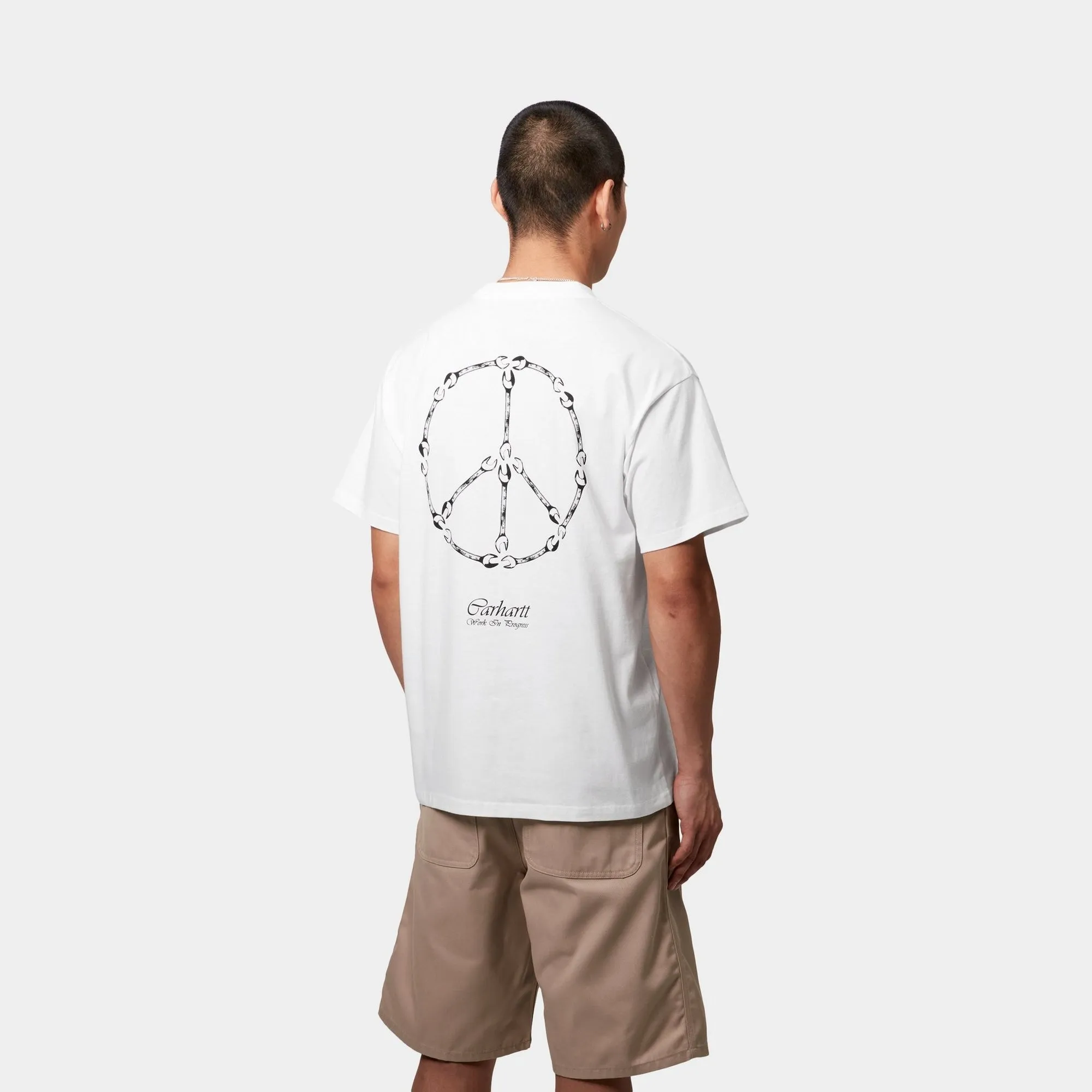Peace And Work T-Shirt | White / Black Carhartt WIP