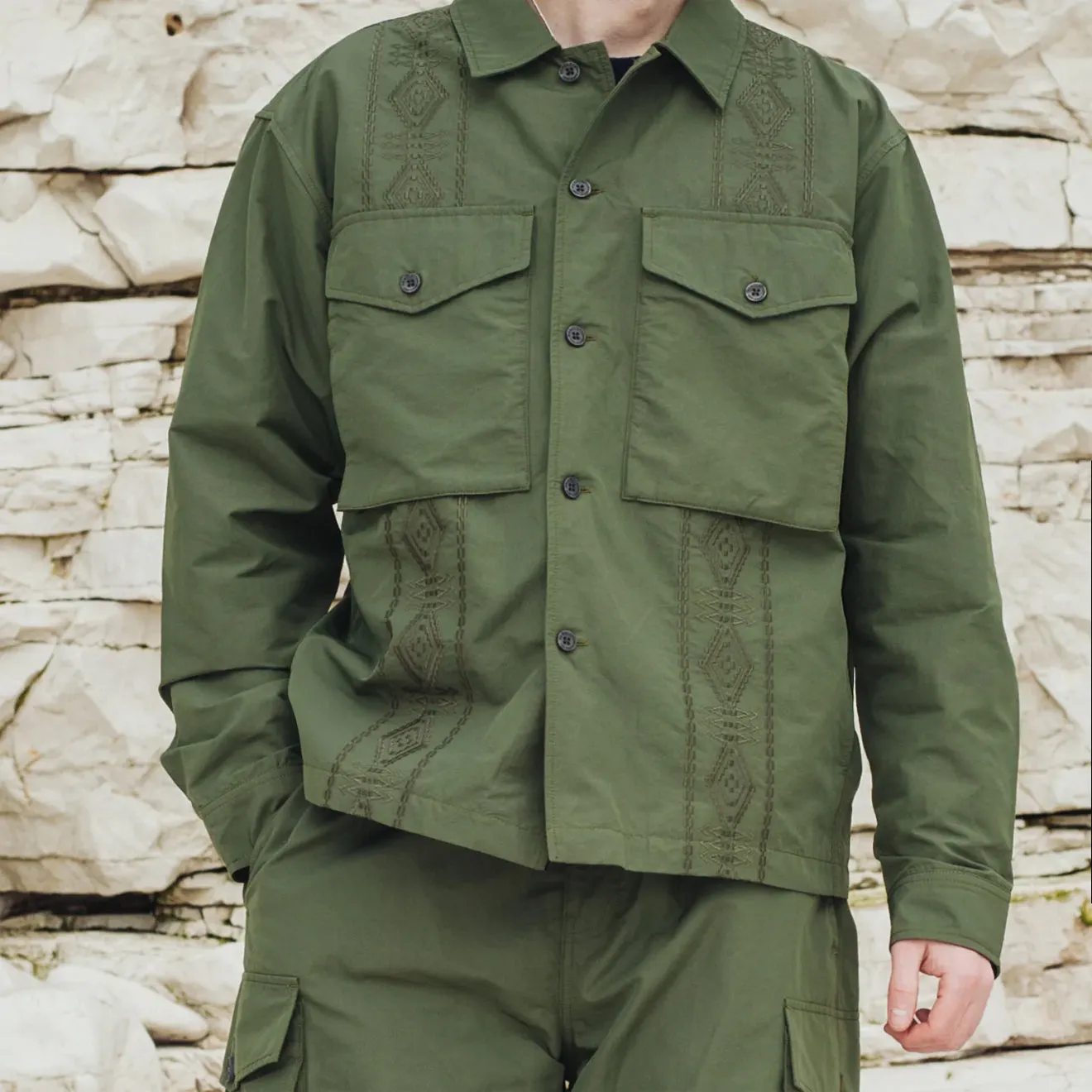 Pendleton Parachute Overshirt Olive