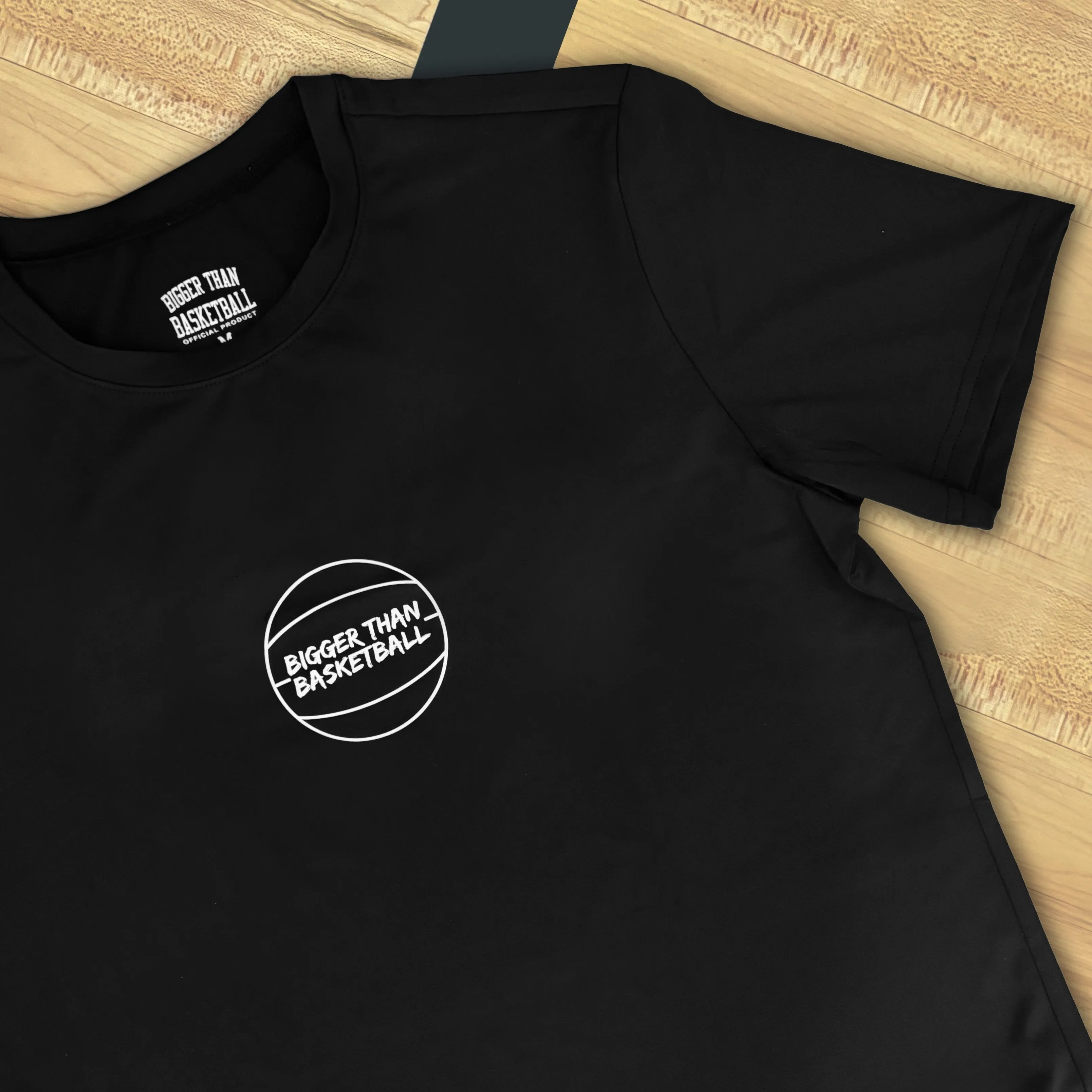 Performance Compression T-Shirt - Black Bigger Than Basketball,
