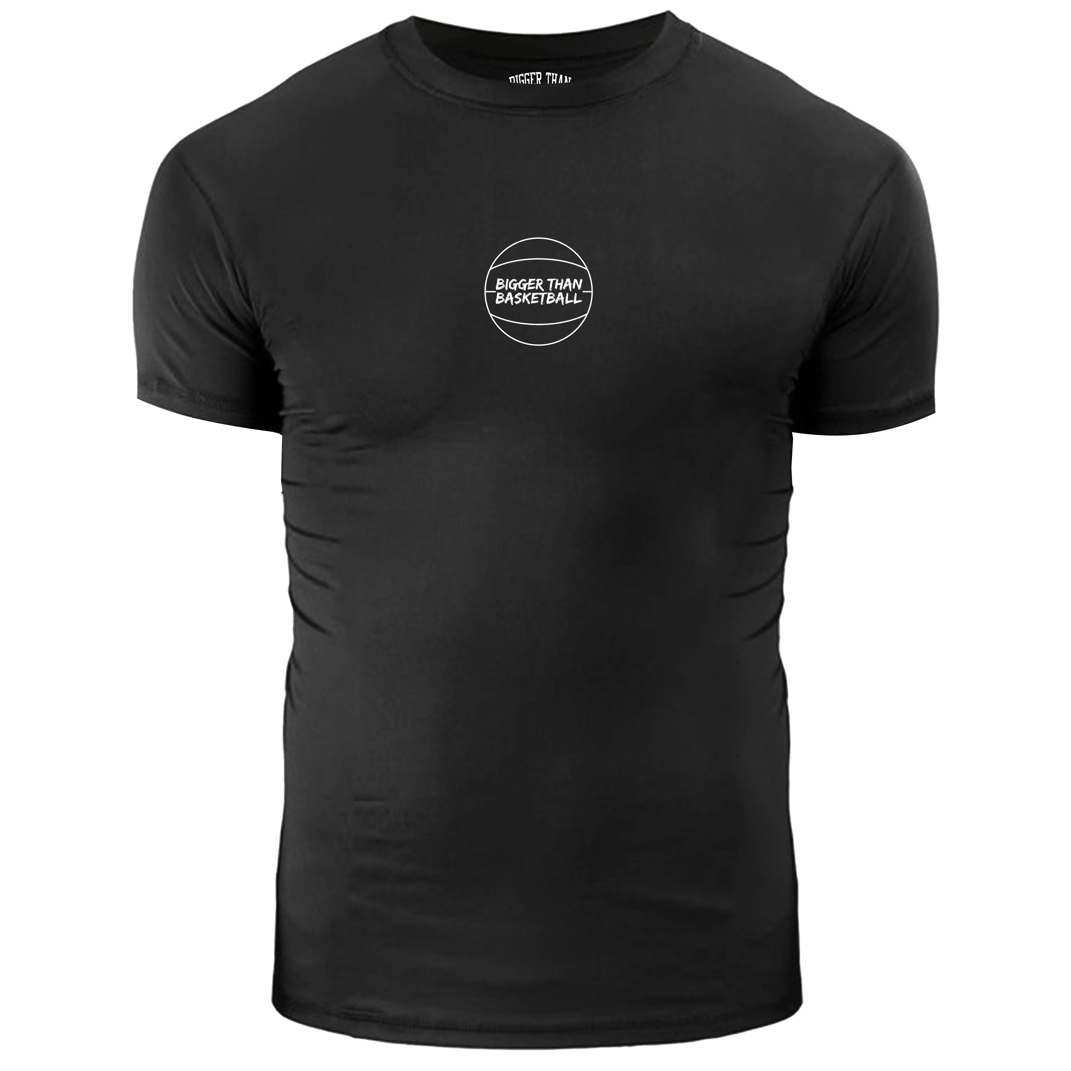Performance Compression T-Shirt - Black Bigger Than Basketball,