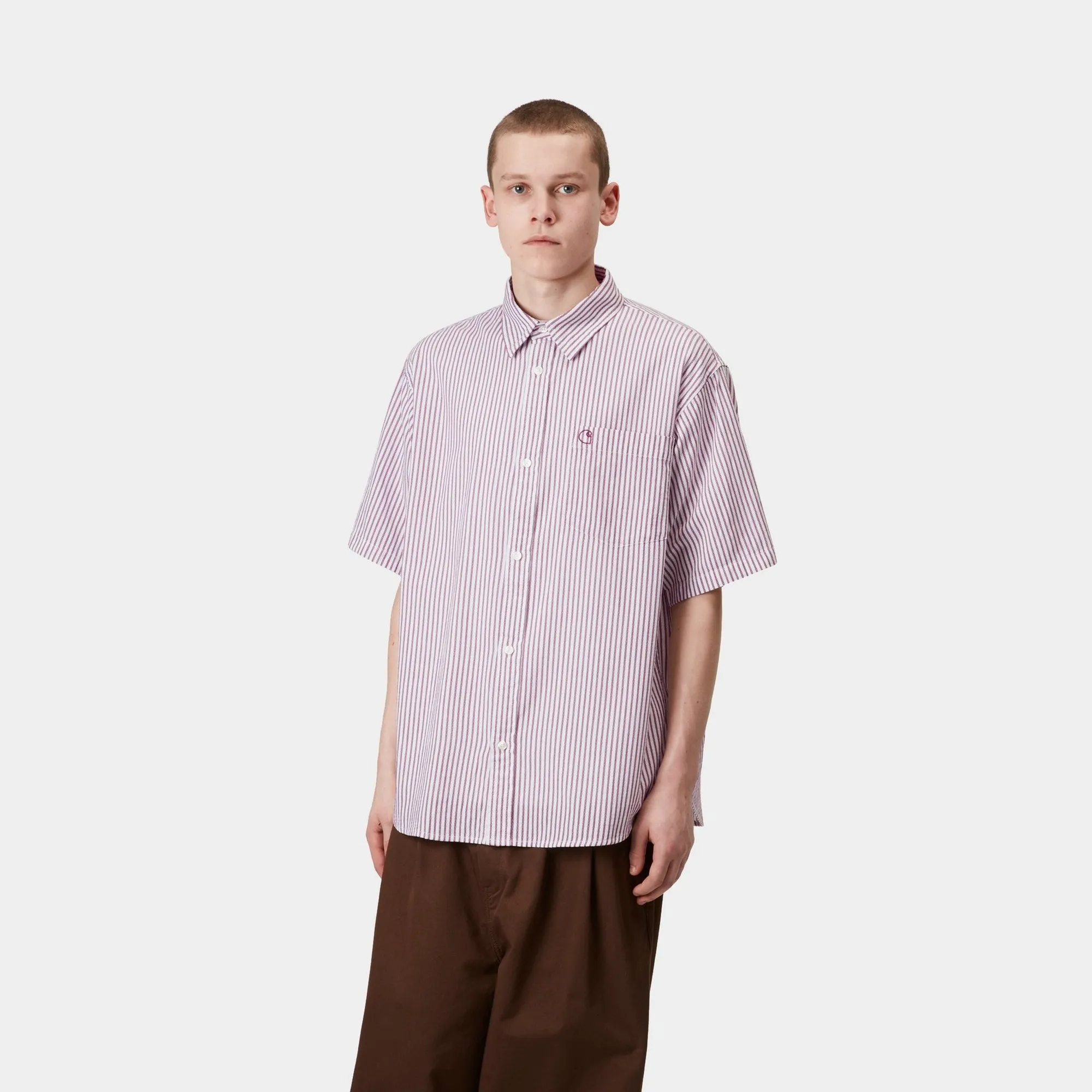 Phelps Stripe Shirt | Mulberry Carhartt WIP