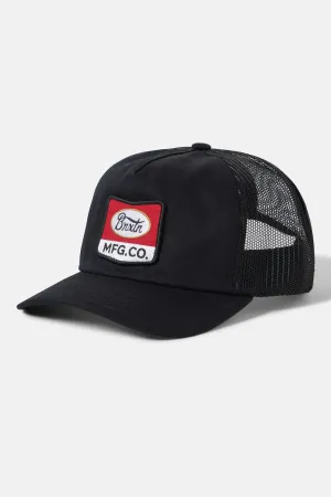 Phillips Netplus Trucker Hat - Black/Black Brixton