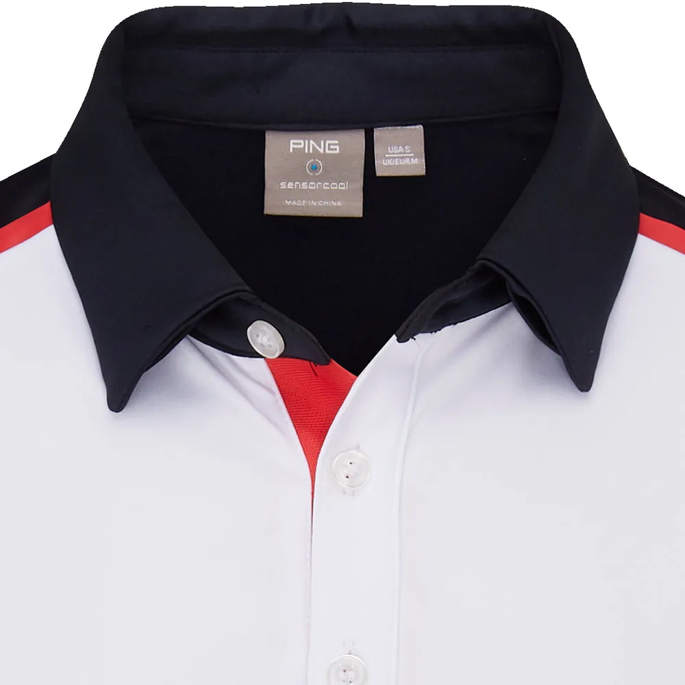 Ping Mack SensorCool Polo Shirt - White/Navy