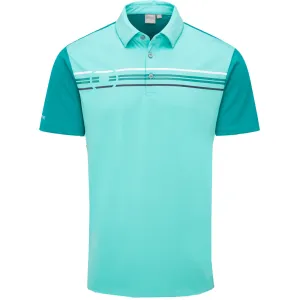 Ping Morten SensorCool Polo Shirt - Aquarius/Everglade