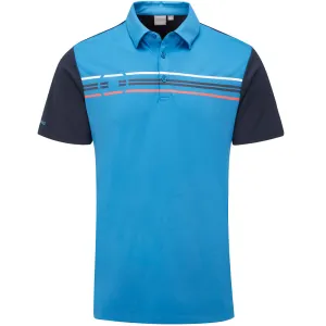 Ping Morten SensorCool Polo Shirt - Danube/Navy