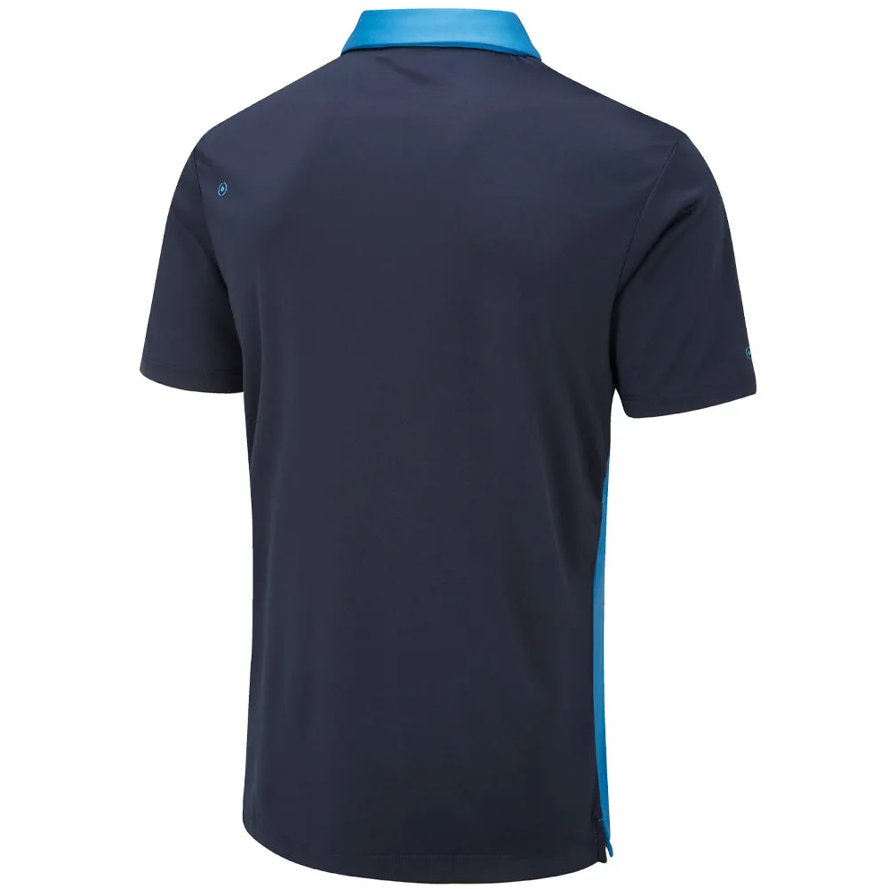 Ping Morten SensorCool Polo Shirt - Danube/Navy