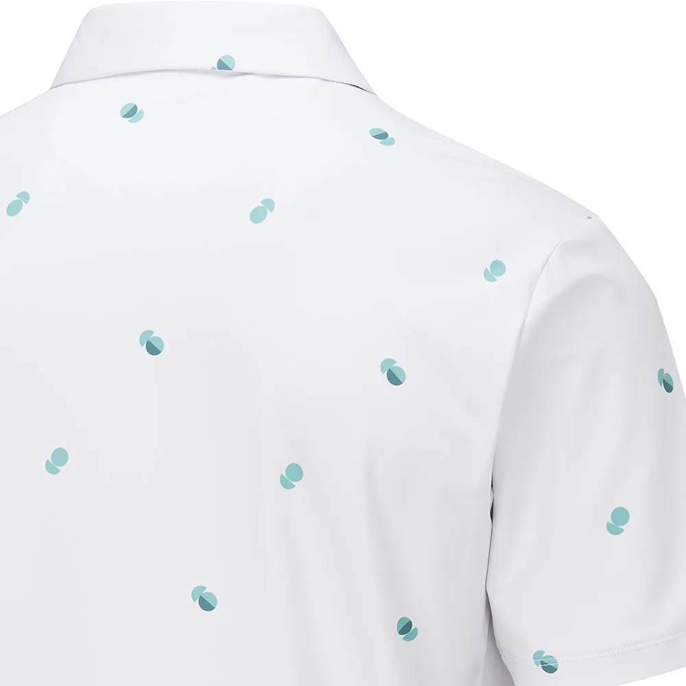 Ping Two Tone SensorCool Polo Shirt - White/Aquarius