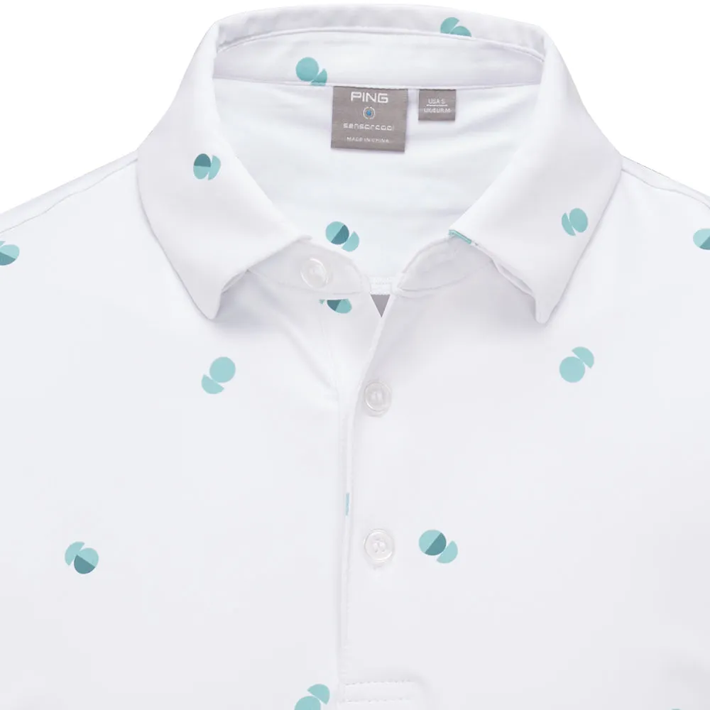 Ping Two Tone SensorCool Polo Shirt - White/Aquarius