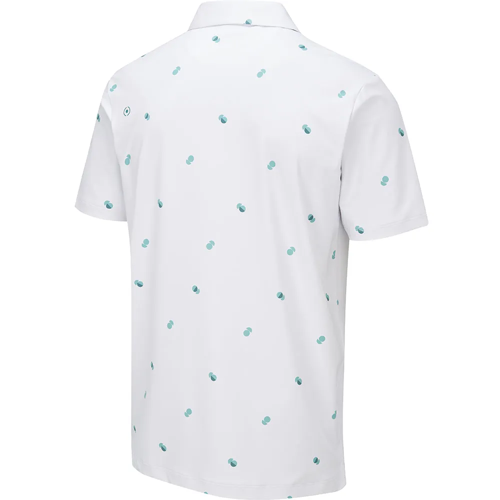 Ping Two Tone SensorCool Polo Shirt - White/Aquarius