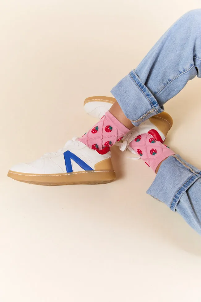 Pink Strawberry Socks