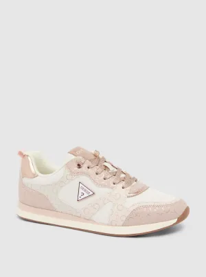 Pink Thanes Low-Top Sneakers Guess