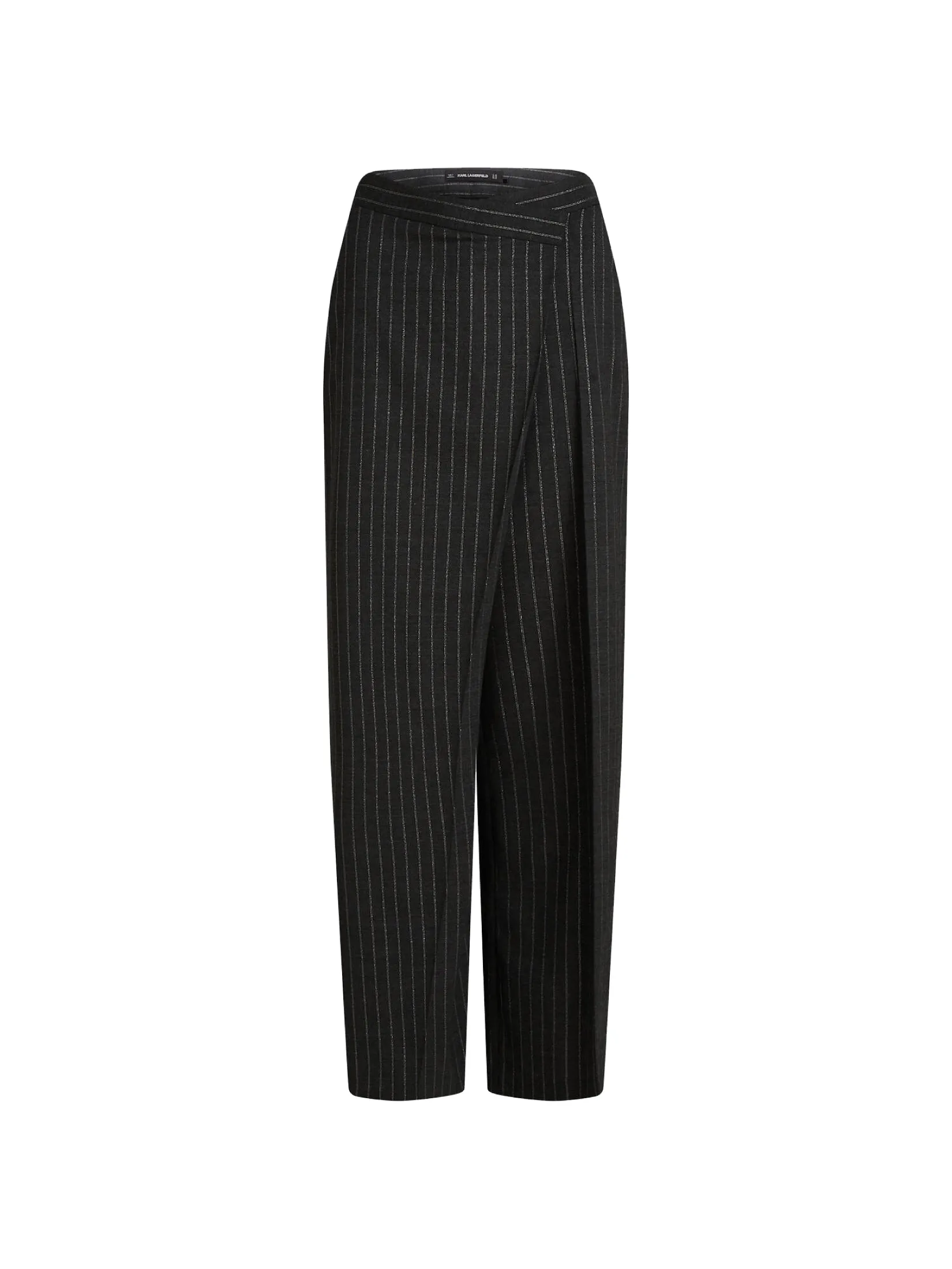 PINSTRIPE WRAP PANTS