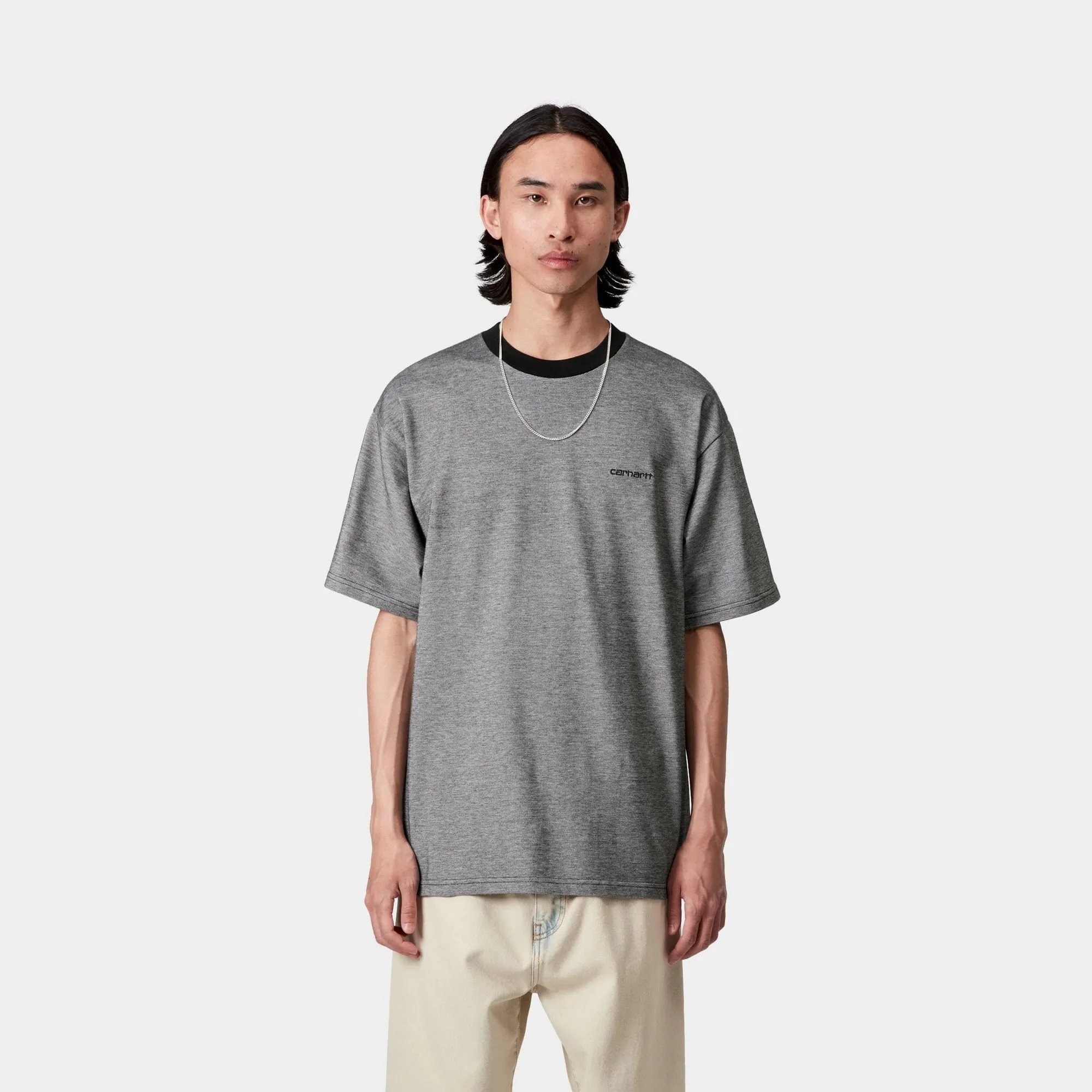 Piqu T-Shirt | Black / White / Black Carhartt WIP