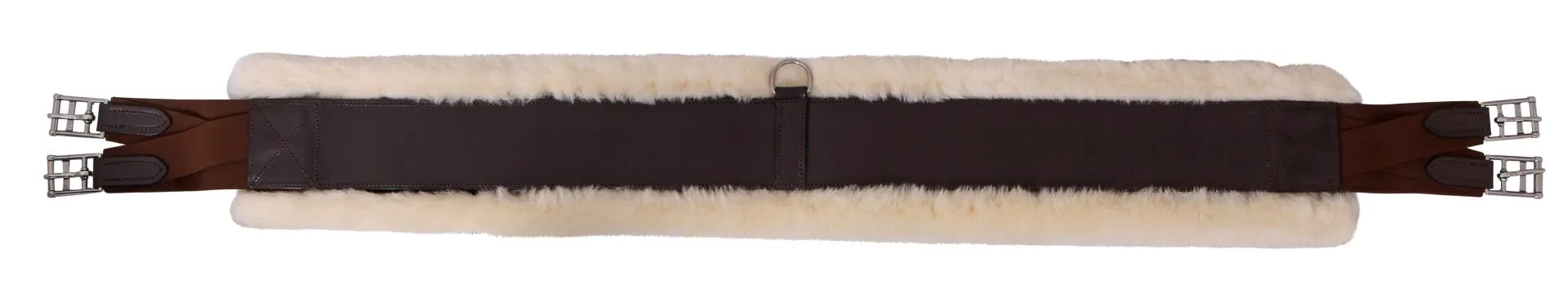 Platinum Leather Girth Removable Sheepskin backing
