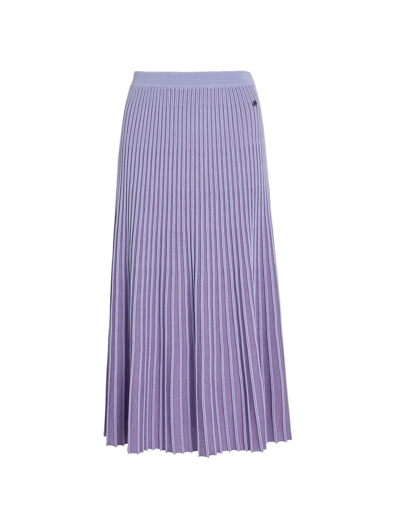 PLEATED LUREX KNIT SKIRT