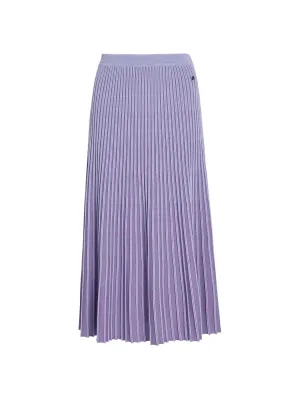 PLEATED LUREX KNIT SKIRT