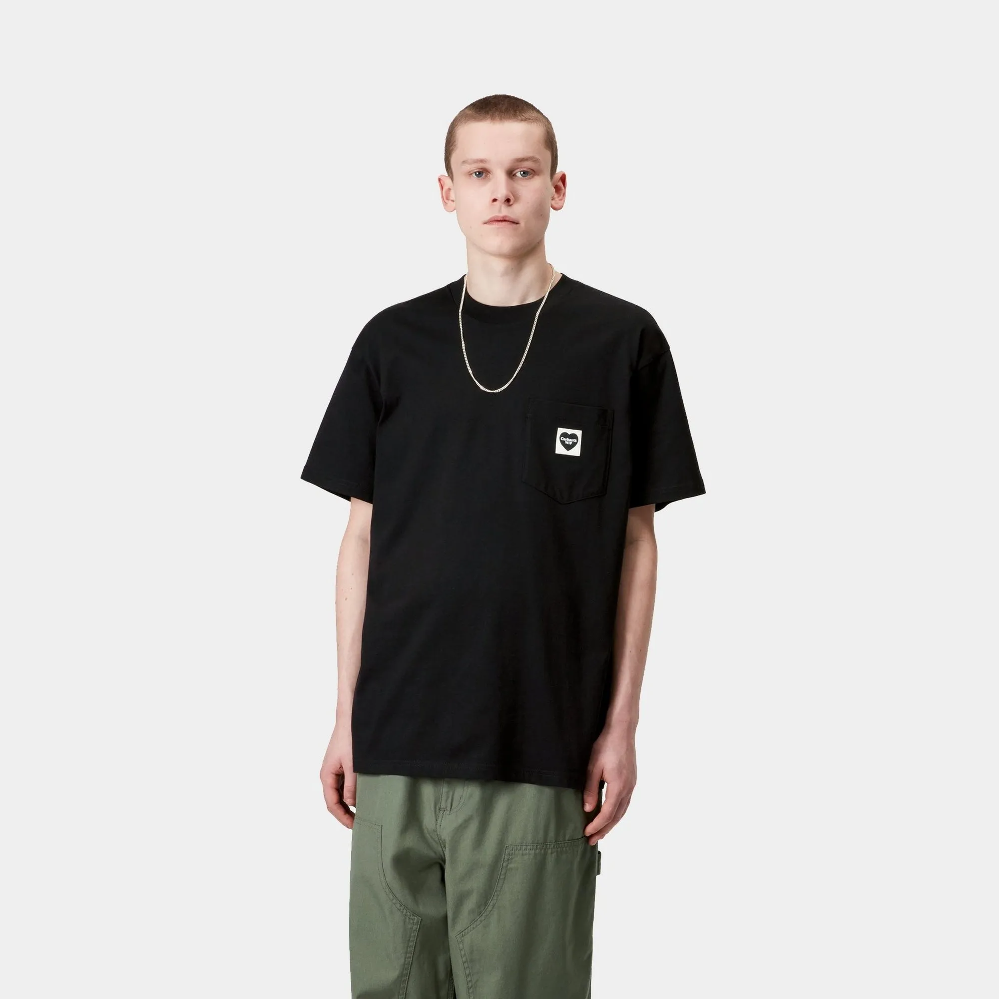 Pocket Heart T-Shirt | Black / Black Carhartt WIP