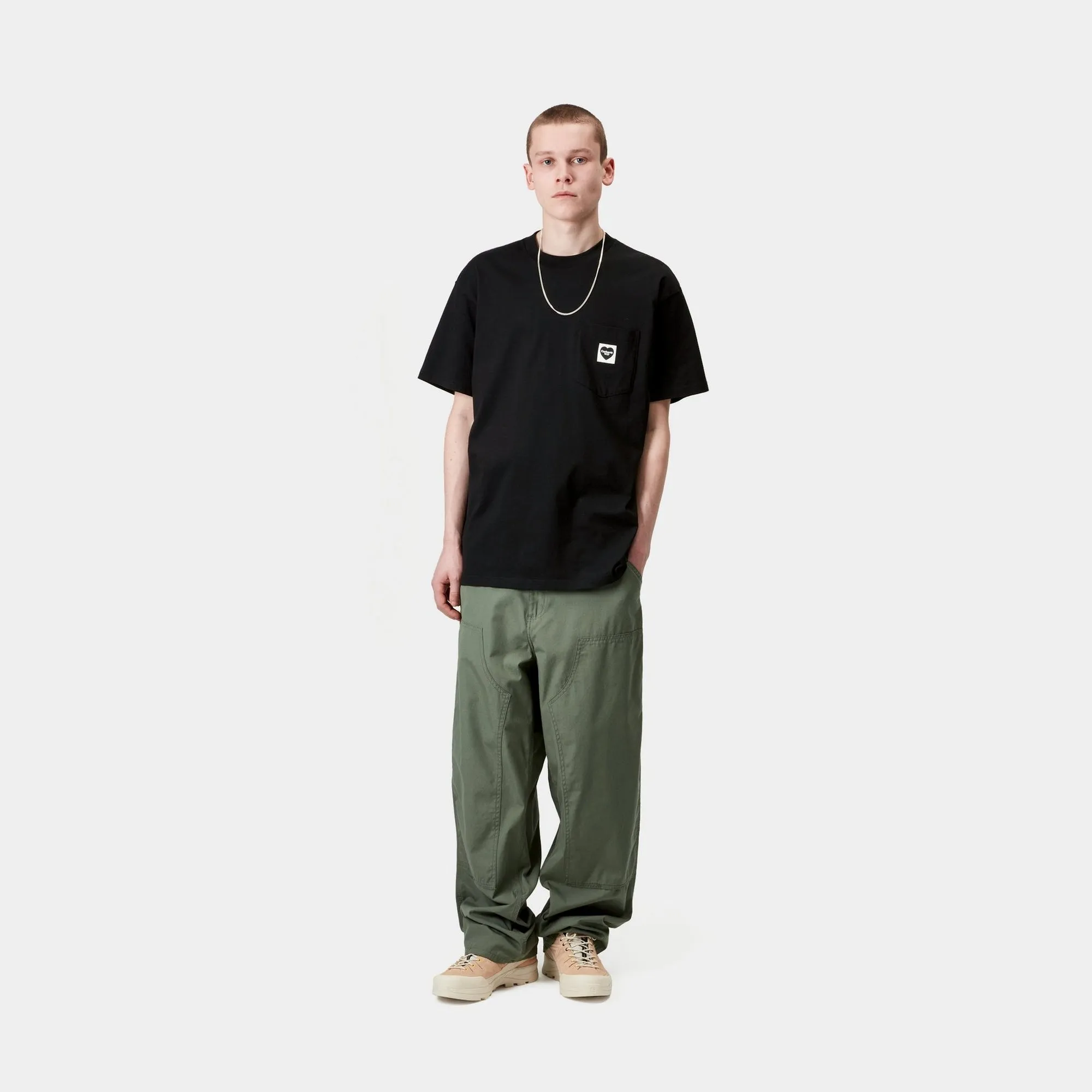 Pocket Heart T-Shirt | Black / Black Carhartt WIP