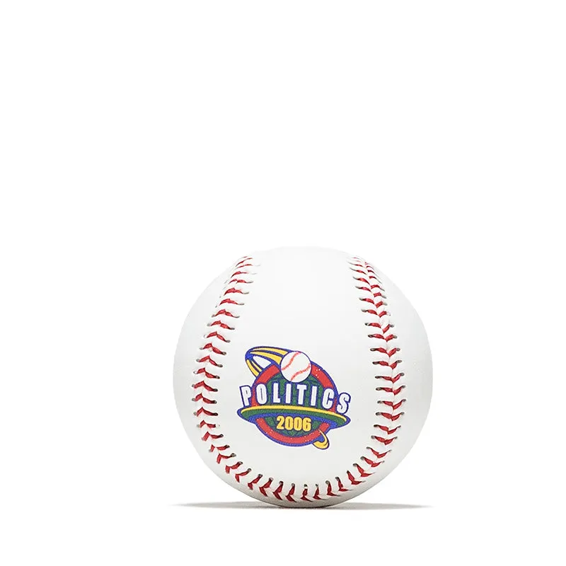 Politics 7th Inning Stretch Baseball - White