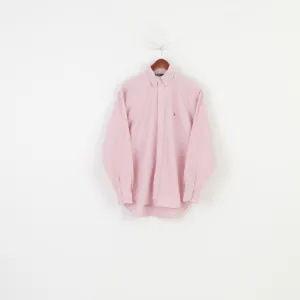 Polo By Ralph Lauren Men 15 33 XL Casual Shirt Pink Long Sleeve  Cotton Vintage Classic Top