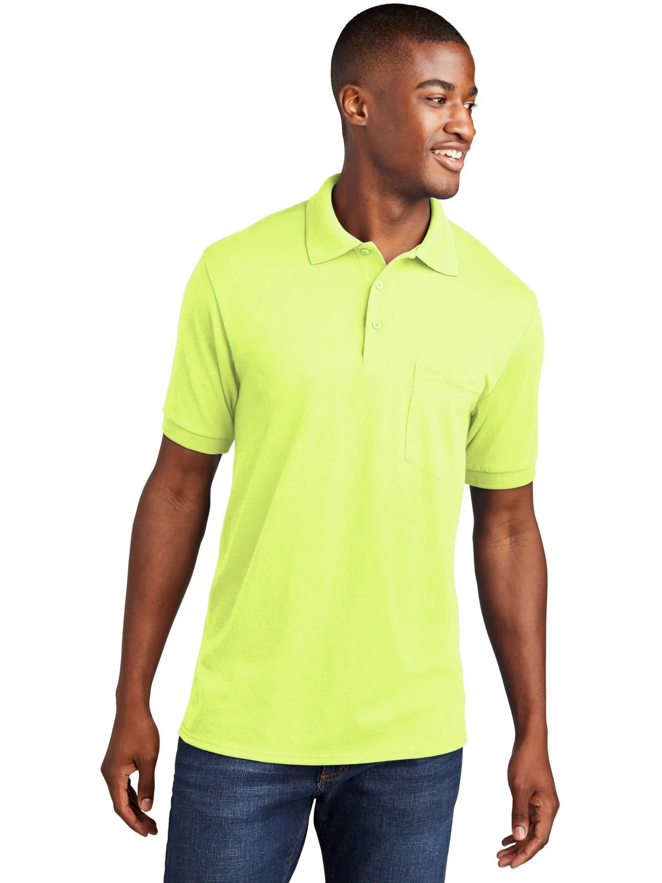 Port & CompanyCore Blend Jersey Knit Pocket Polo