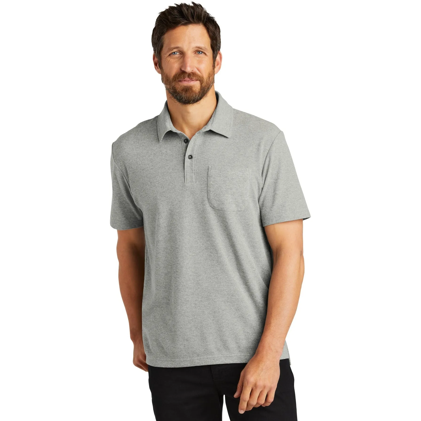 Port Authority C-Free Cotton Blend Pique Pocket Polo