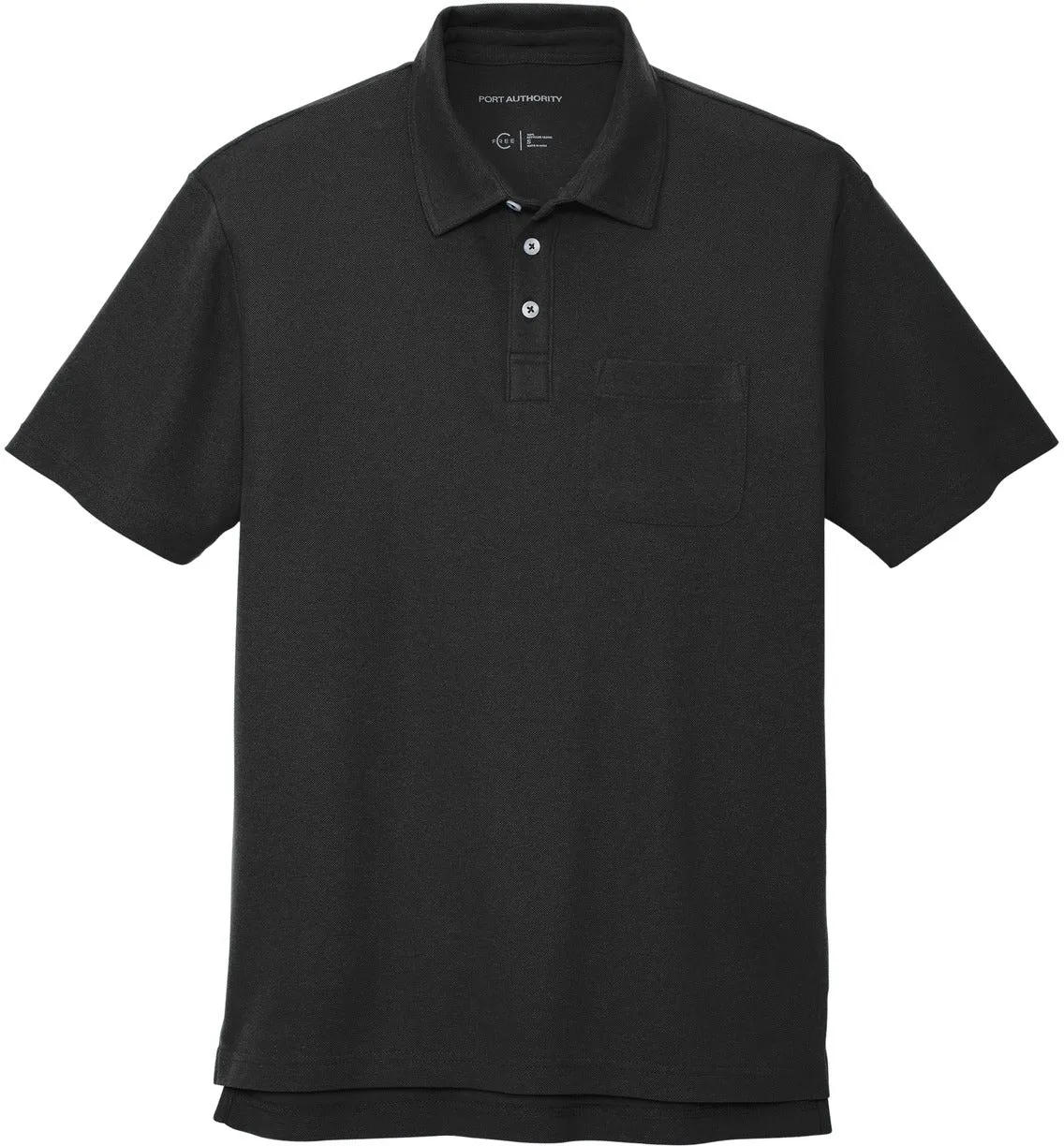 Port Authority C-Free Cotton Blend Pique Pocket Polo