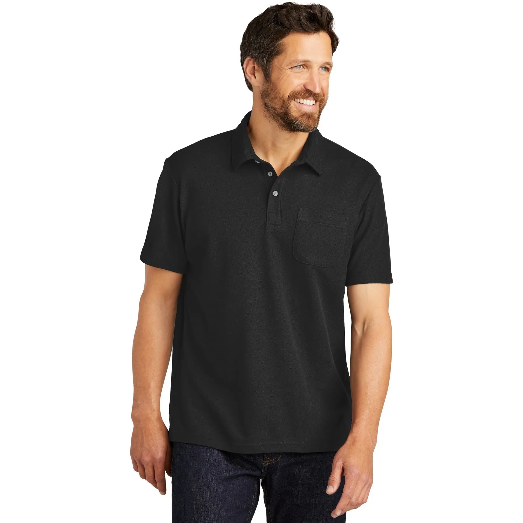 Port Authority C-Free Cotton Blend Pique Pocket Polo