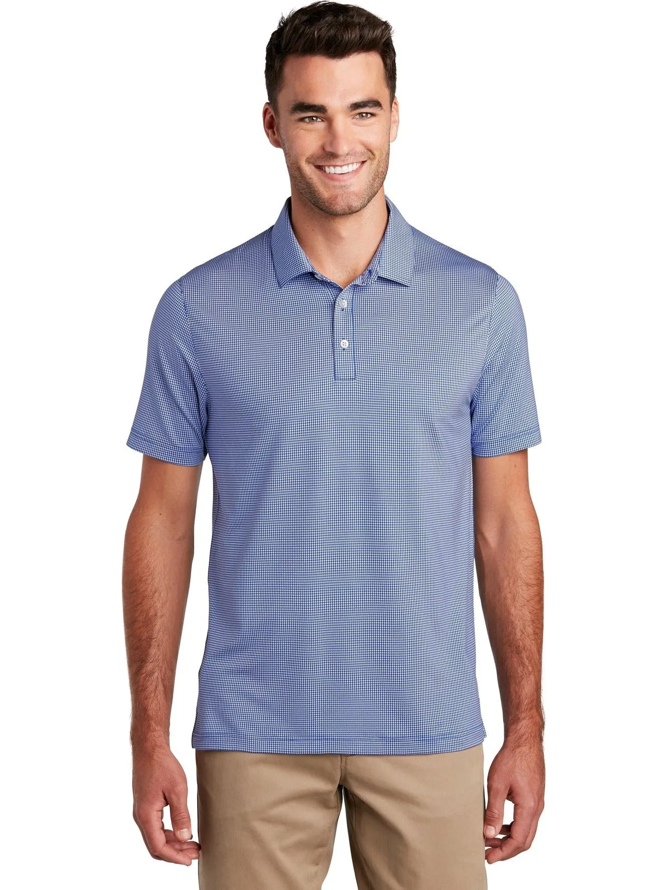Port Authority Gingham Polo