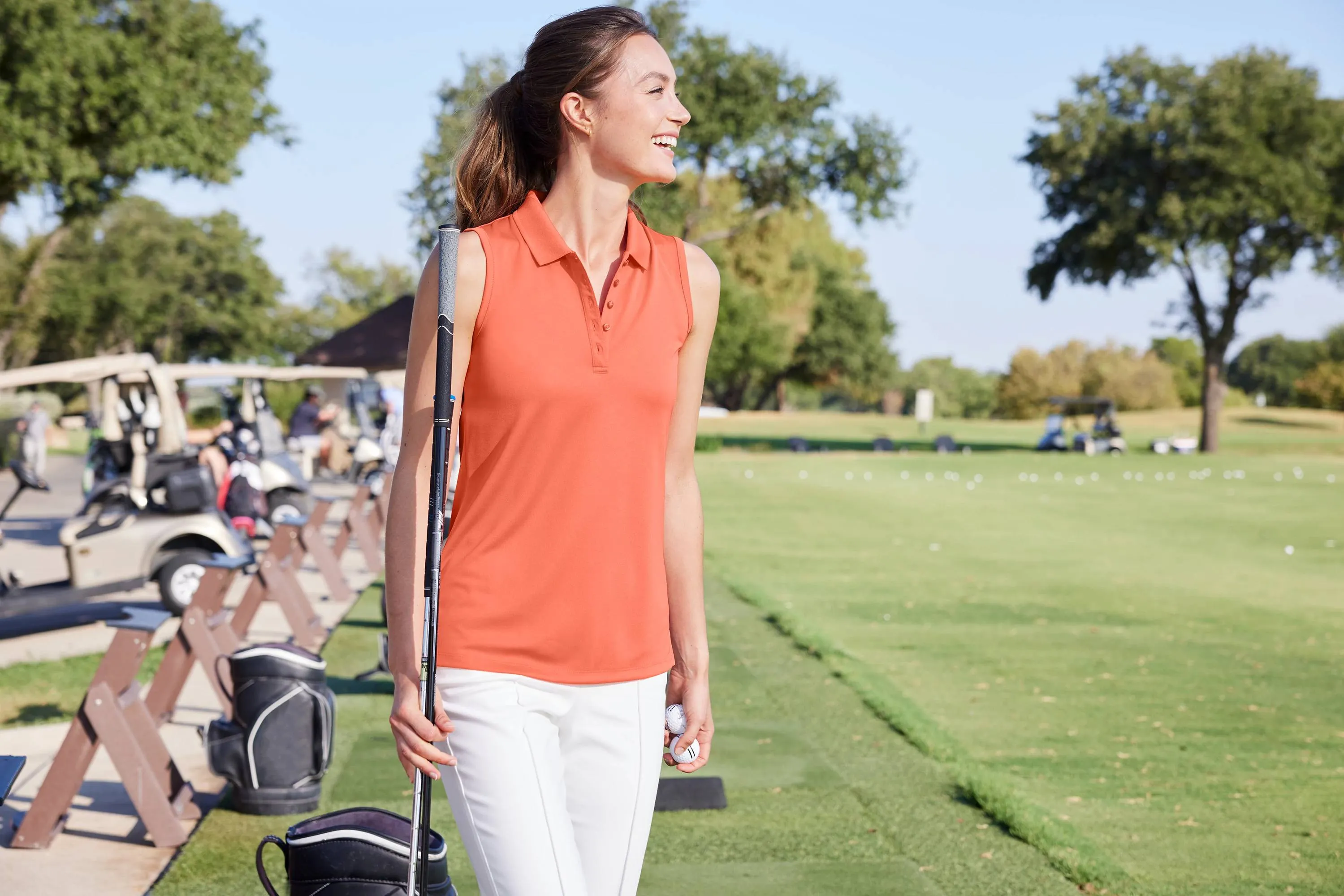 Port Authority Ladies Dry Zone UV Micro-Mesh Sleeveless Polo