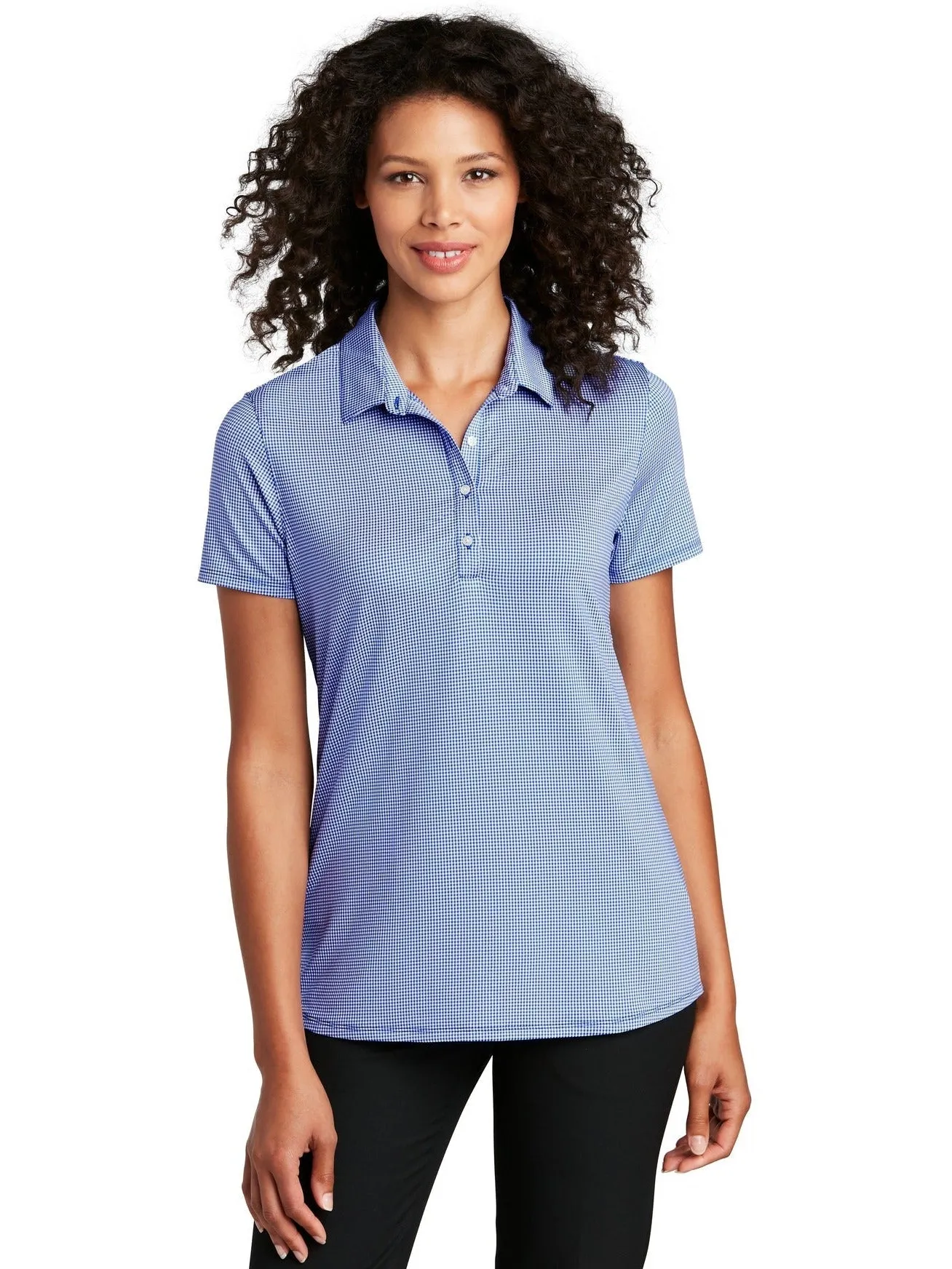 Port Authority Ladies Gingham Polo