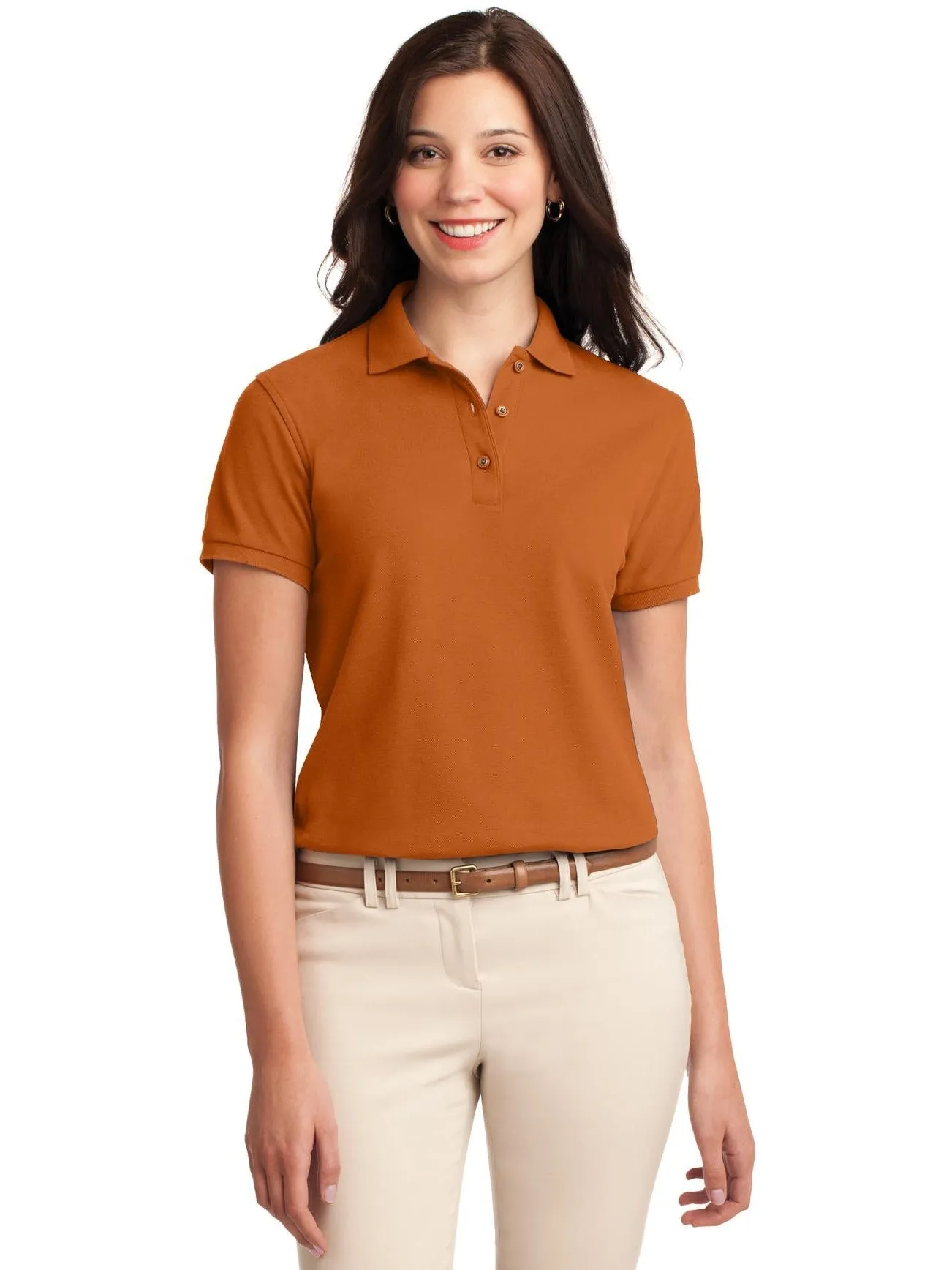 Port Authority Ladies Silk Touch Polo